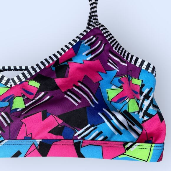 NWT Women’s Dolfin Uglies Large Bikini Swim Practice Top Multicolor Origami - Picture 6 of 10